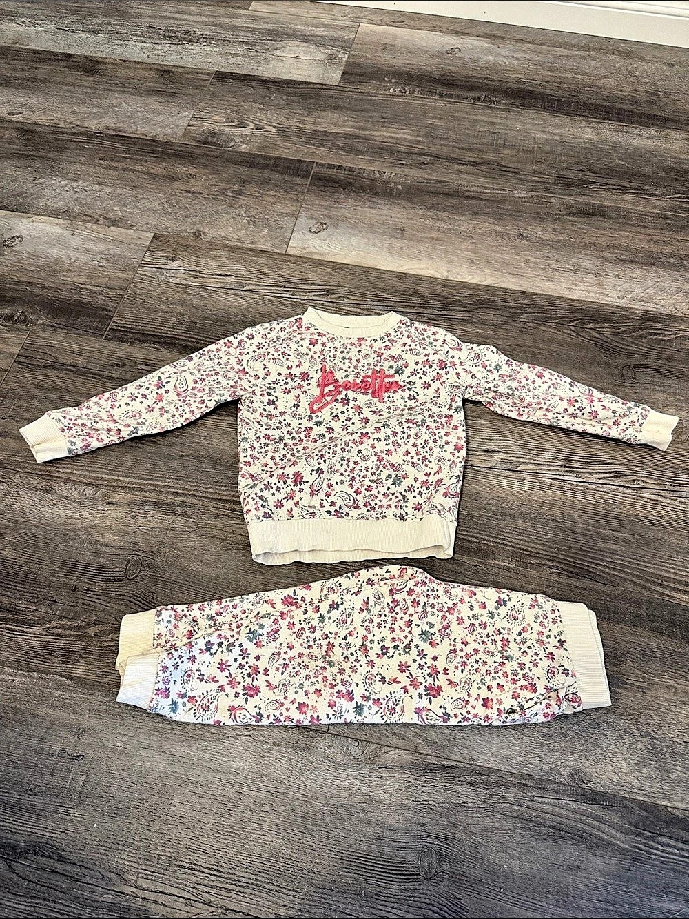 United Colors of Benetton Floral Matching Set Girls Size 3Y